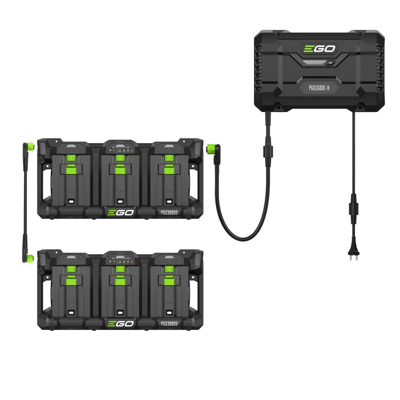 EGO PGX1601E-H Lader inclusief Twee Docking Units Koopje